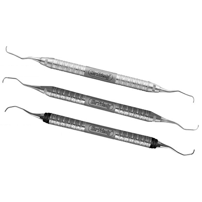 Hu Friedy Gracey Curette #7/8, Rigid, double end, 4 round handle